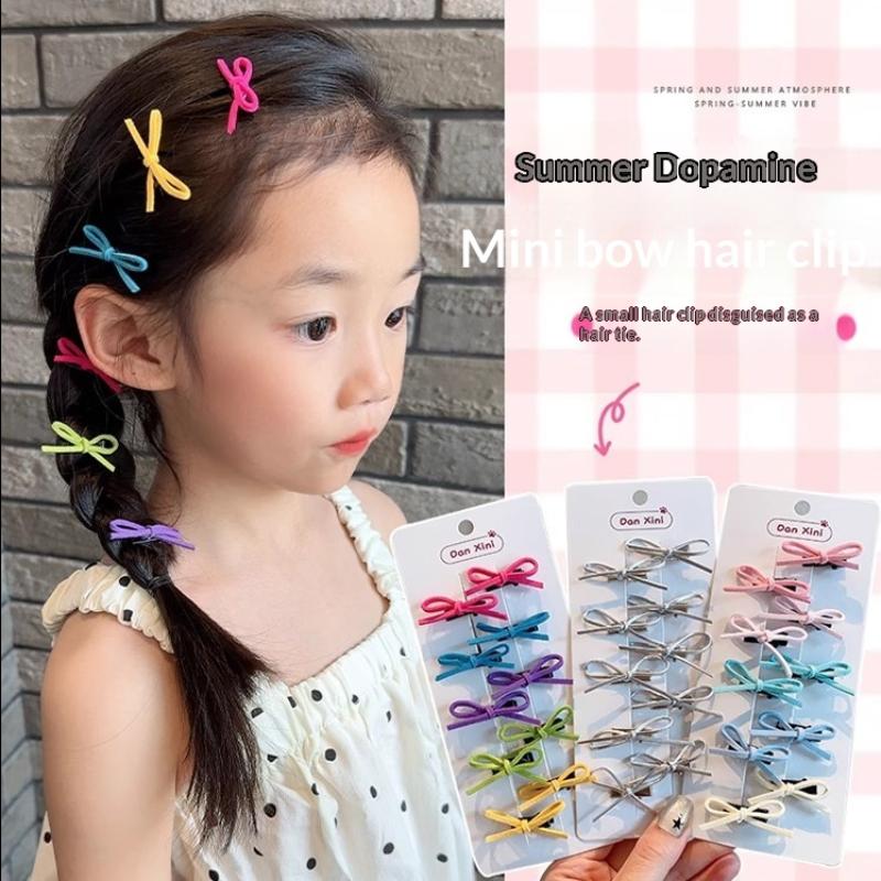 10Pcs Sweet Bow Hair Clips Col - Travel Accessories With Toddler ulasan dan harga