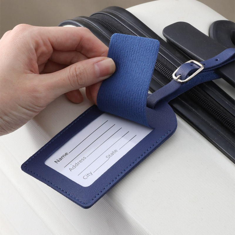 Women Men Luggage Tags PU Leat - Travel Accessories Kit For Men ulasan dan harga