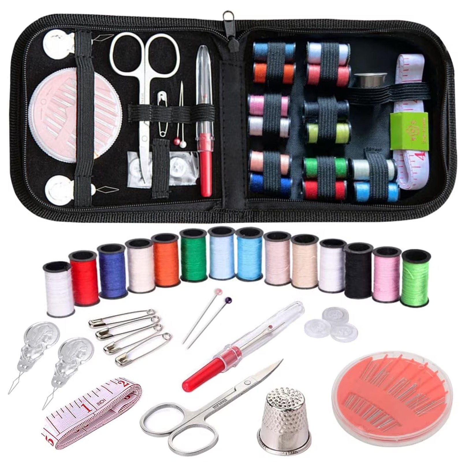 Travel Sewing Kit, 59-Piece Po - Travel Accessories To Sew ulasan dan harga
