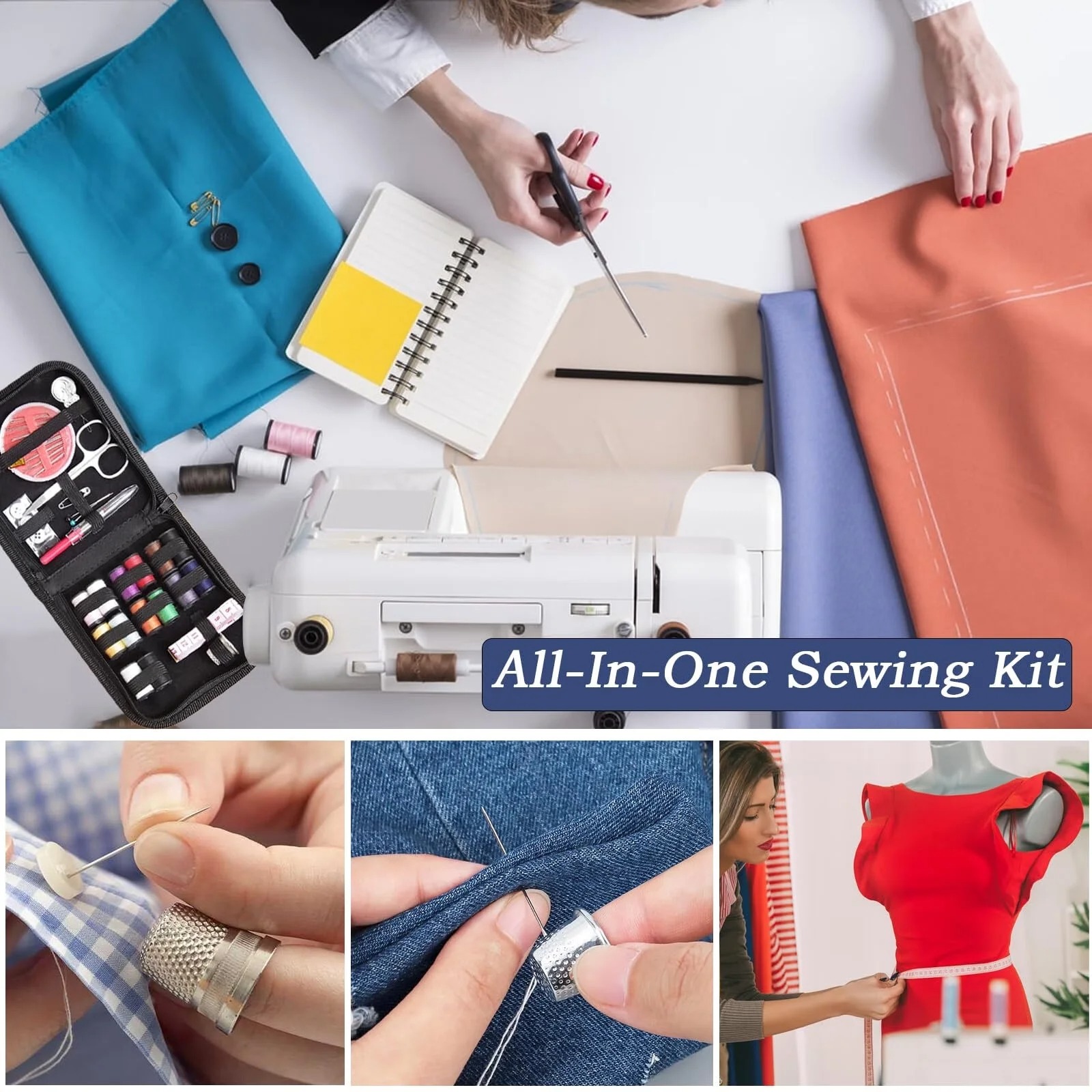 Travel Sewing Kit, 59-Piece Po - Travel Accessories To Sew ulasan dan harga