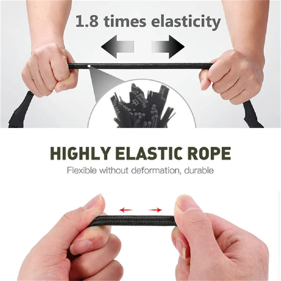 8mm Bungee Cords with Red Hook - Travel Accessories Bike ulasan dan harga