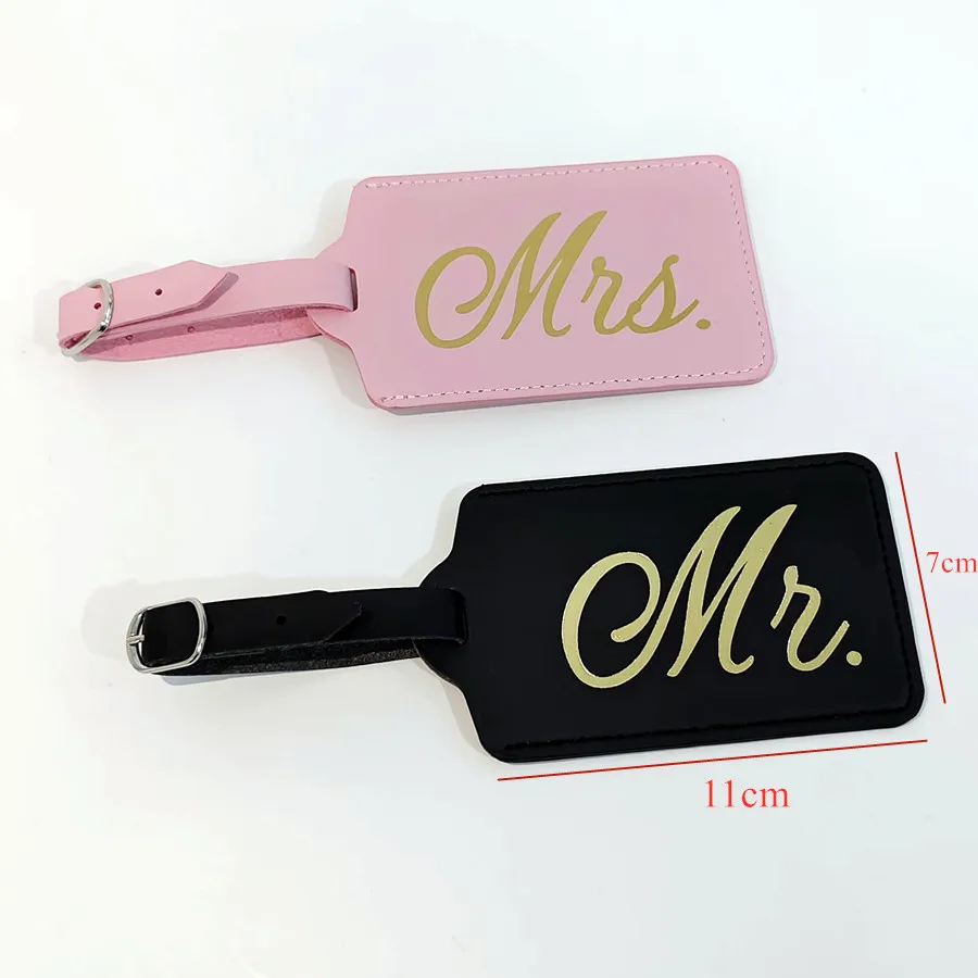 2PCS/Set Mr Mrs Couples Luggag - Travel Accessories Name ulasan dan harga