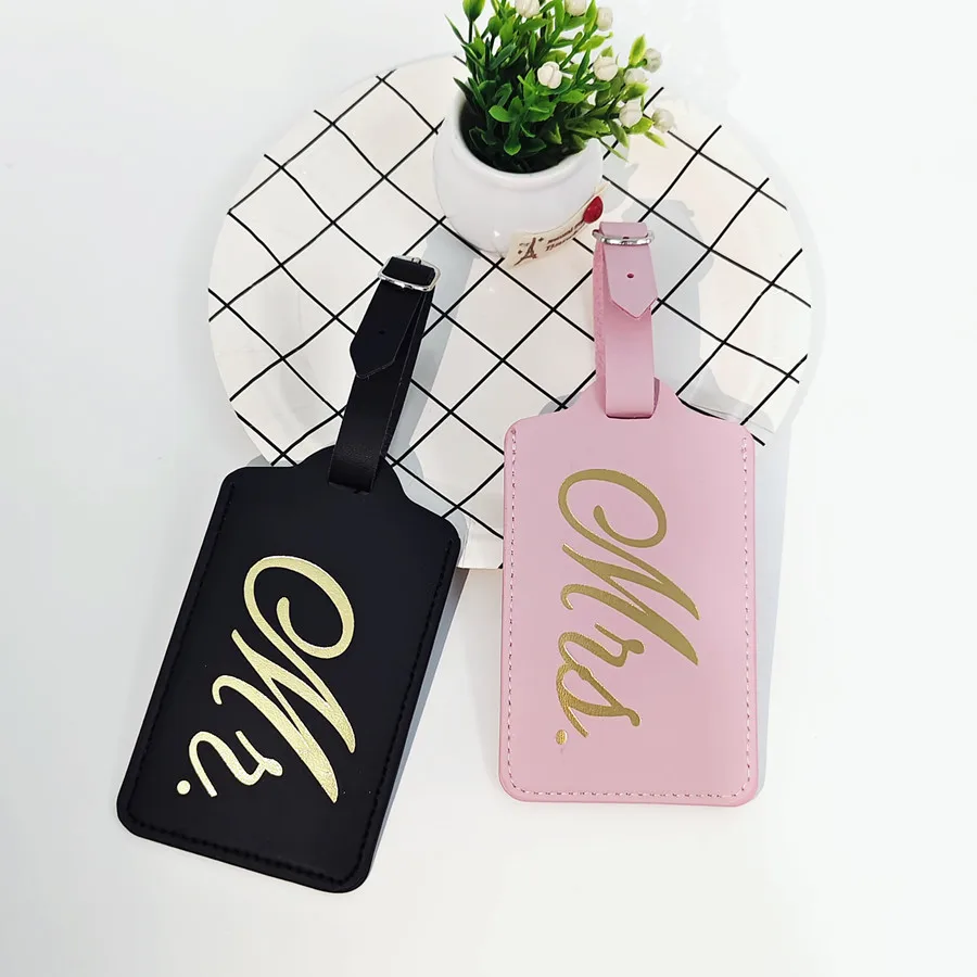 2PCS/Set Mr Mrs Couples Luggag - Travel Accessories Name ulasan dan harga