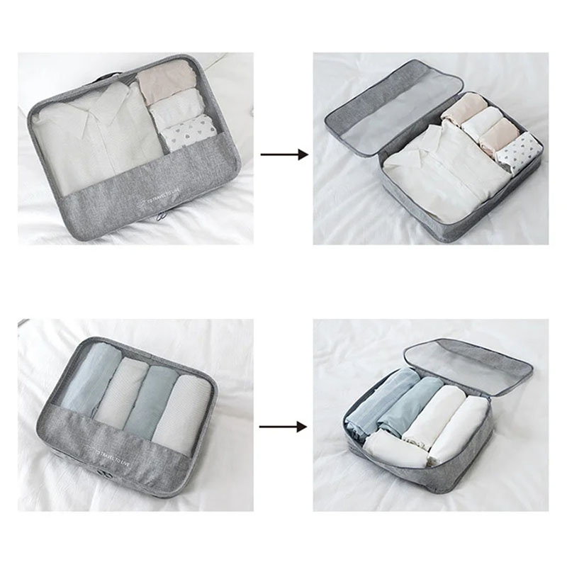 7 Piece Travel Packing Cubes S - Travel Accessories Kit For Men ulasan dan harga