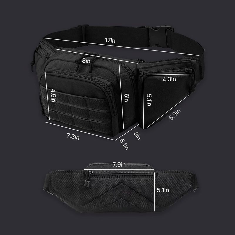 600D Oxford Multi-Pocket Waist - Travel Accessories Bike ulasan dan harga
