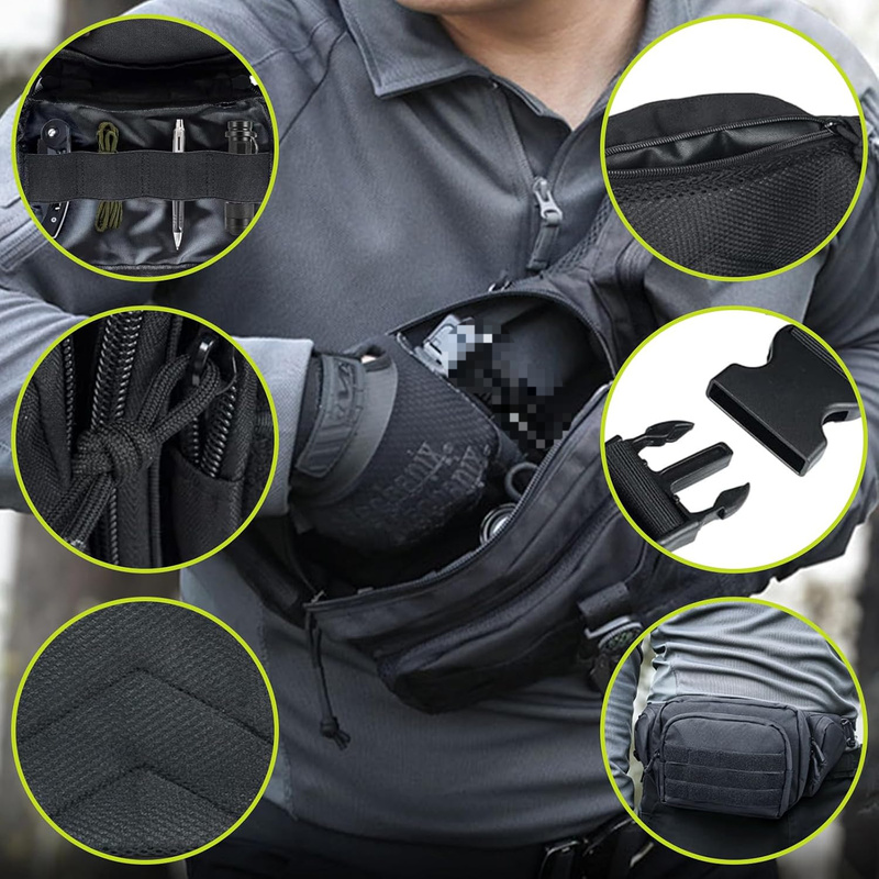 600D Oxford Multi-Pocket Waist - Travel Accessories Bike ulasan dan harga