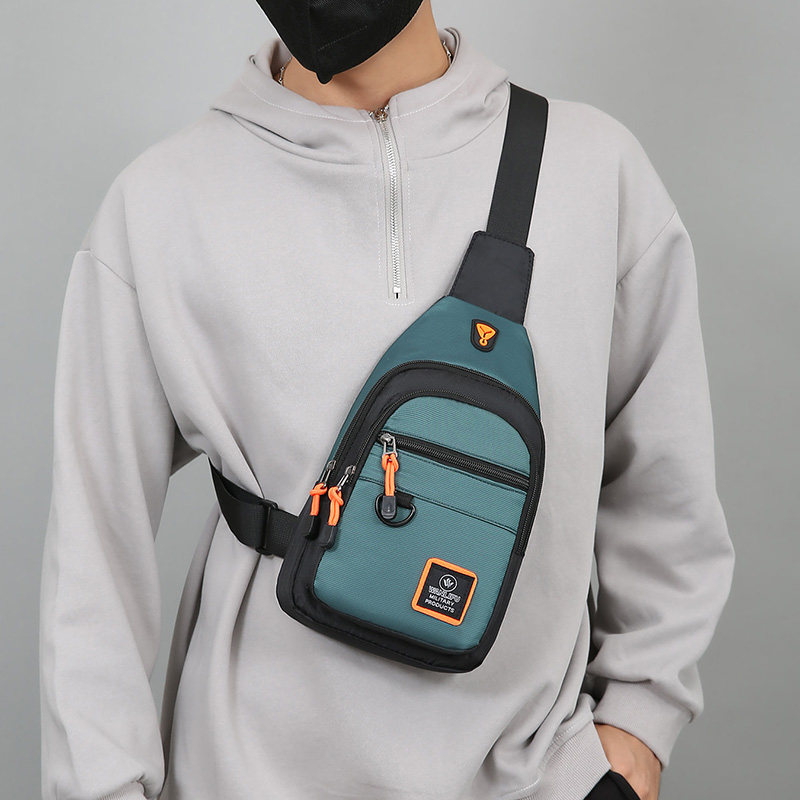 Casual Men Chest Bag Nylon Sma - Travel Accessories Bike ulasan dan harga