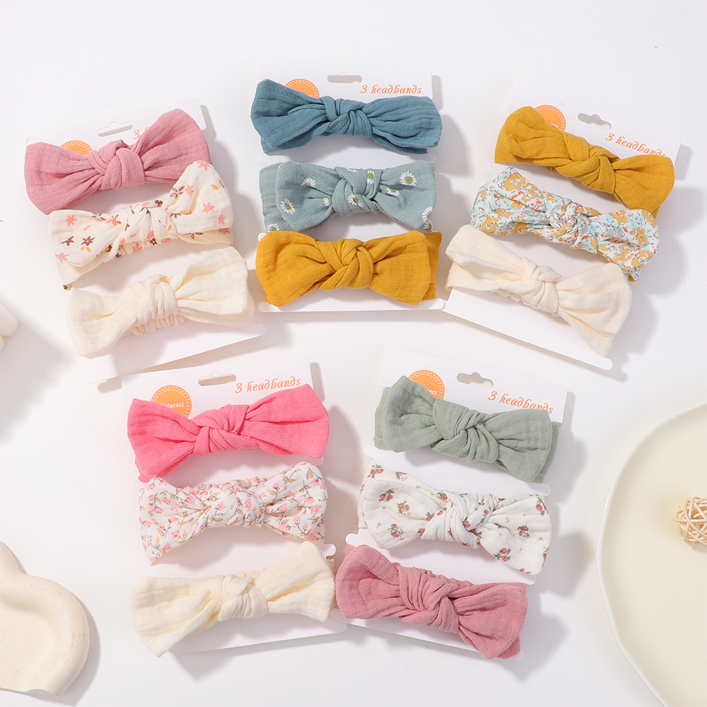 3Pcs/Set Soft Elastic Bows Hea - Travel Accessories With Toddler ulasan dan harga