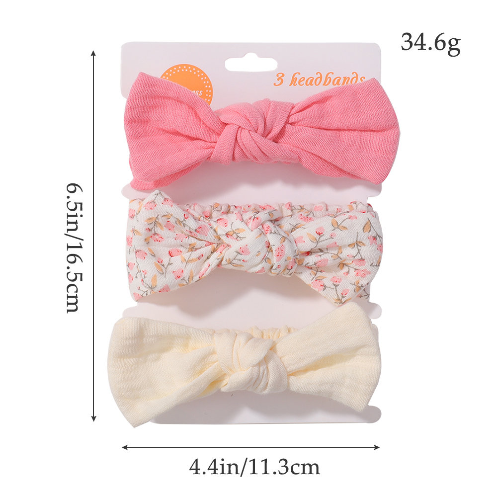 3Pcs/Set Soft Elastic Bows Hea - Travel Accessories With Toddler ulasan dan harga