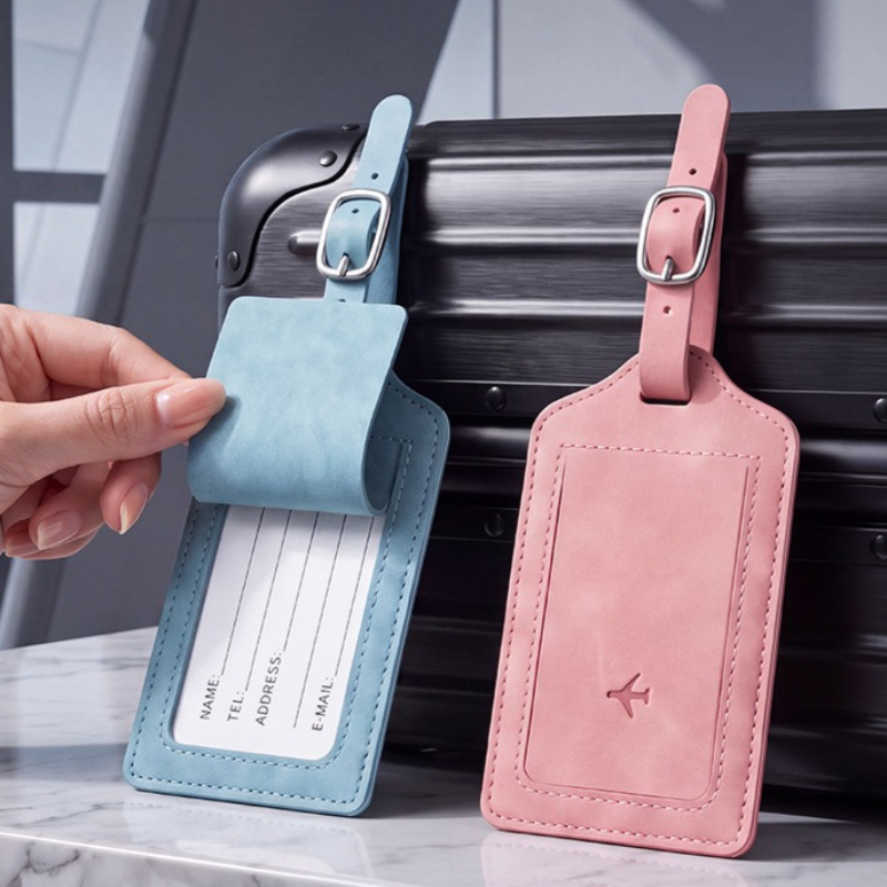 1PC PU Leather Luggage Tag Wom - Travel Accessories Bag For Men ulasan dan harga