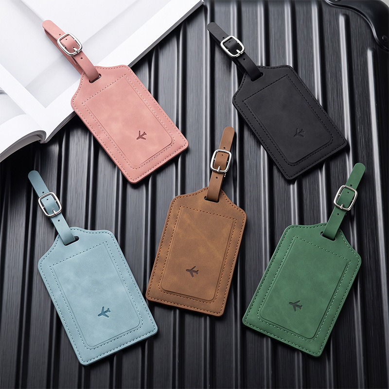 1PC PU Leather Luggage Tag Wom - Travel Accessories Bag For Men ulasan dan harga