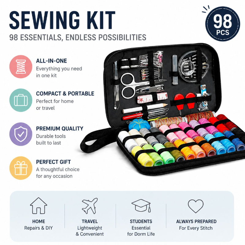 68/98PCS Sewing Accessories To - Travel Accessories To Sew ulasan dan harga