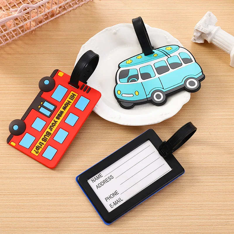 Cute Cartoon Cars PVC Silicone - Travel Accessories Name ulasan dan harga