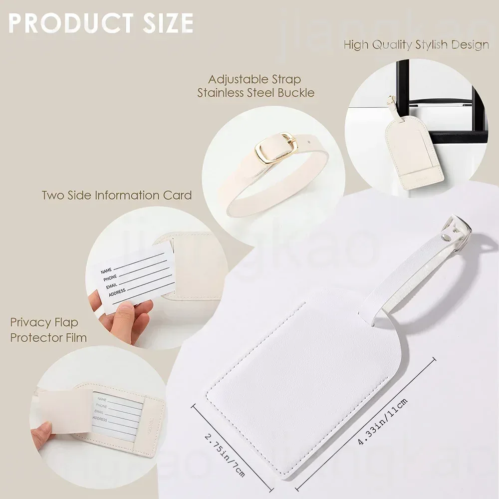Personalized PU Luggage Tag He - Travel Accessories Name ulasan dan harga