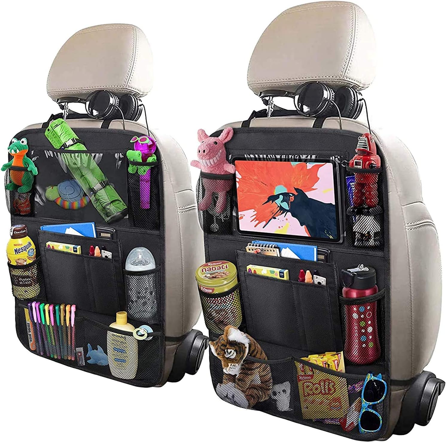 Car Backseat Organizer with Ta - Travel Accessories With Toddler ulasan dan harga