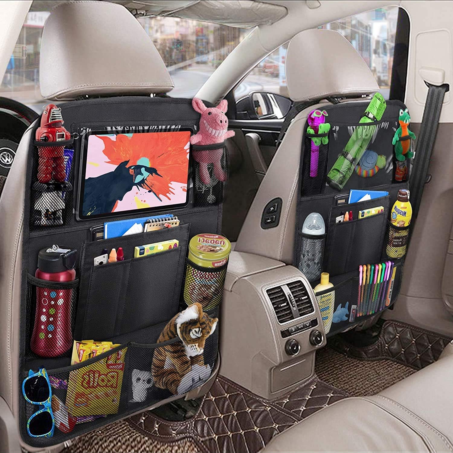 Car Backseat Organizer with Ta - Travel Accessories With Toddler ulasan dan harga