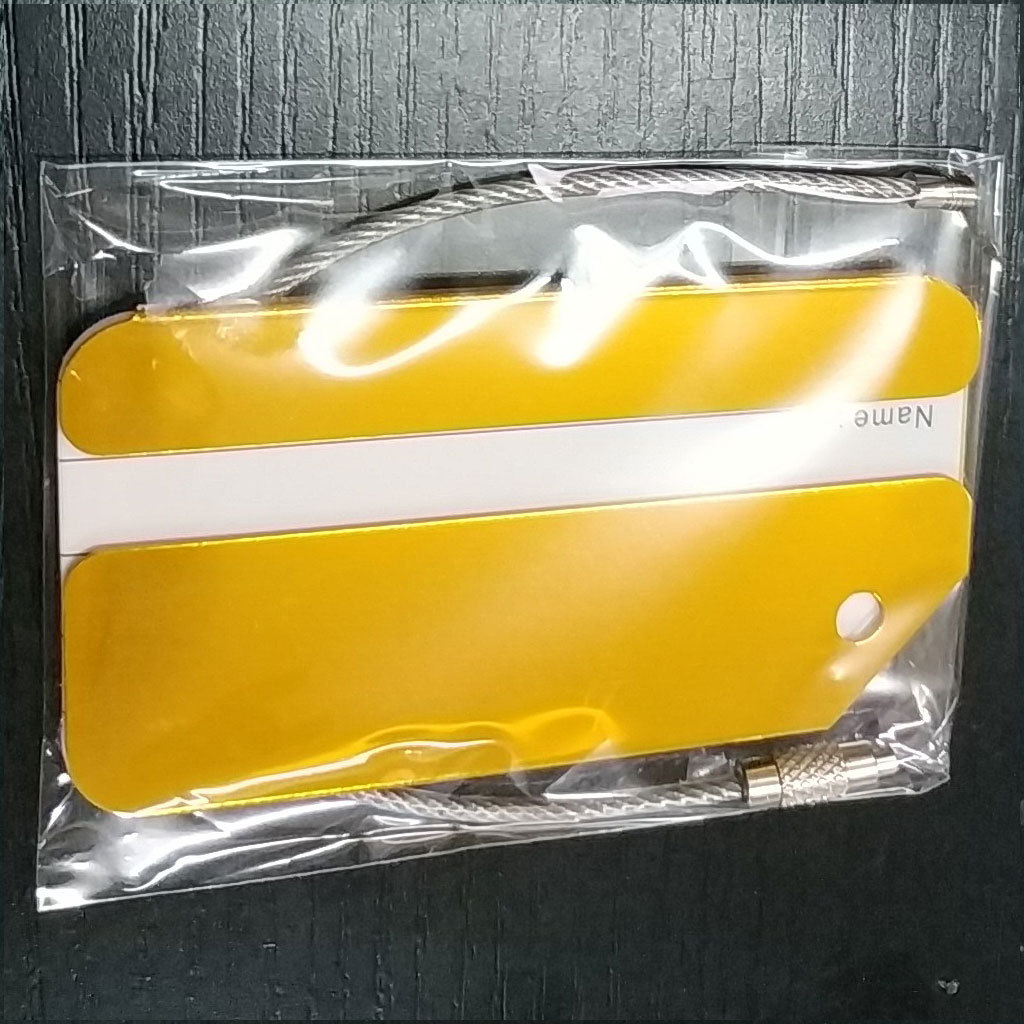 1Pc Aluminum Metal Luggage Tag - Travel Accessories Name ulasan dan harga