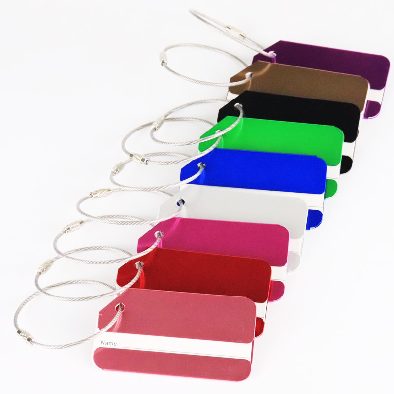 1Pc Aluminum Metal Luggage Tag - Travel Accessories Name ulasan dan harga