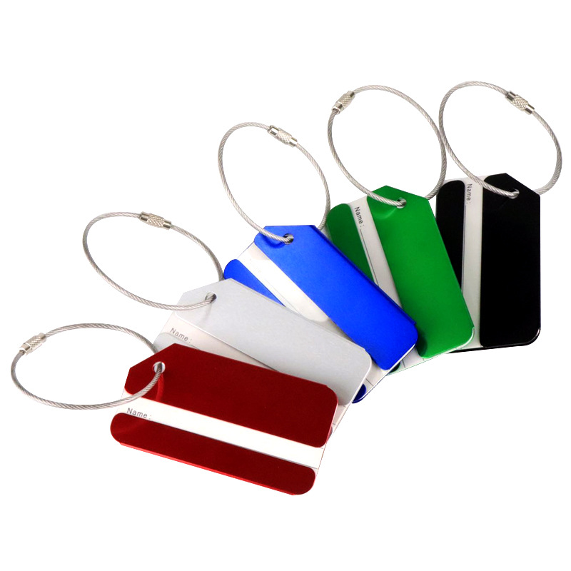 1Pc Aluminum Metal Luggage Tag - Travel Accessories Name ulasan dan harga