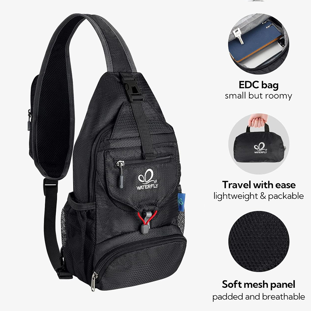 WATERFLY Chest Bag Shoulder Sm - Travel Accessories Bike ulasan dan harga