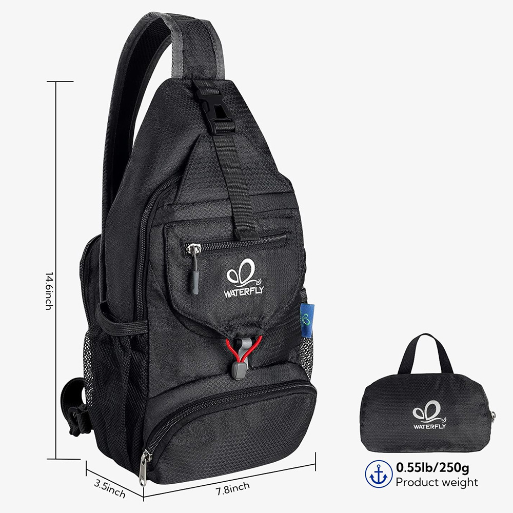 WATERFLY Chest Bag Shoulder Sm - Travel Accessories Bike ulasan dan harga