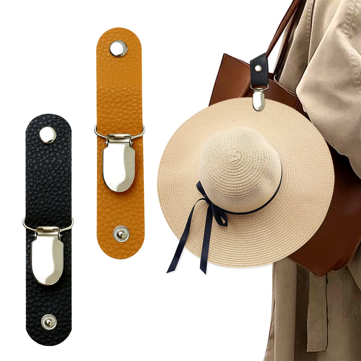 PU Leather Hat Clip for Travel - Travel Accessories Bag For Men ulasan dan harga