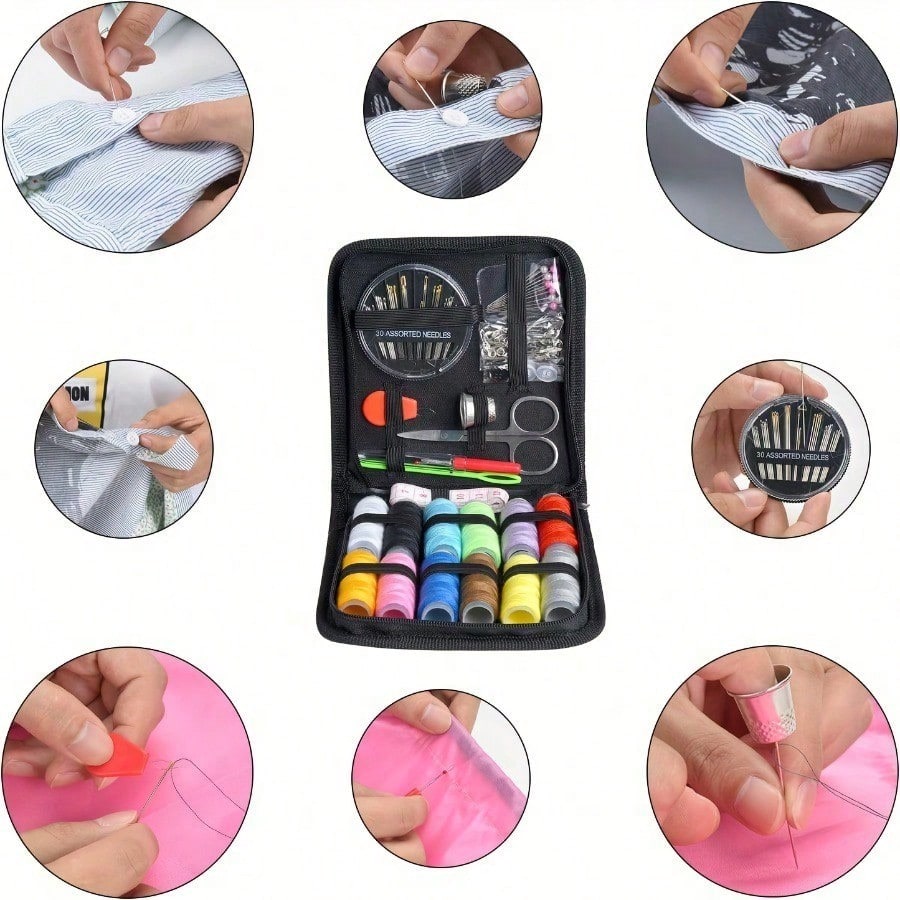 1Pc Portable Sewing Kit, Multi - Travel Accessories To Sew ulasan dan harga