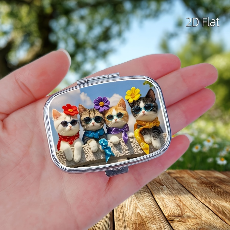 Flat Design, 1 Cute Cat-Patter - Travel Accessories As Gifts ulasan dan harga