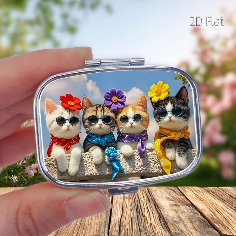 Flat Design, 1 Cute Cat-Patter - Travel Accessories As Gifts ulasan dan harga